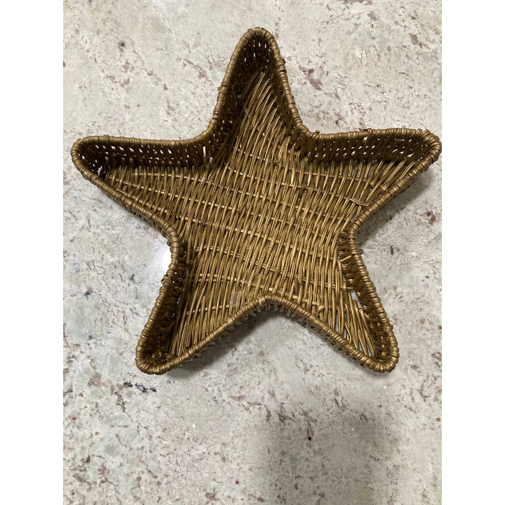 Star Shape Gold Deep Basket‎ Tray